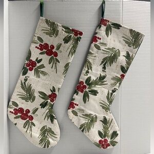 Holiday Stockings Red/Green -H